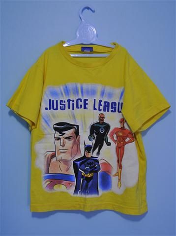 Camiseta Liga da Justiça tamanho 6 anos