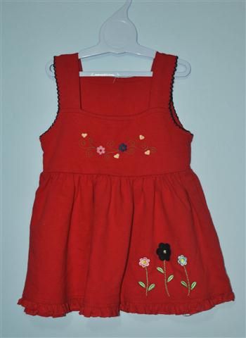 Vestido vermelho Teddy Boom tamanho 1 ano