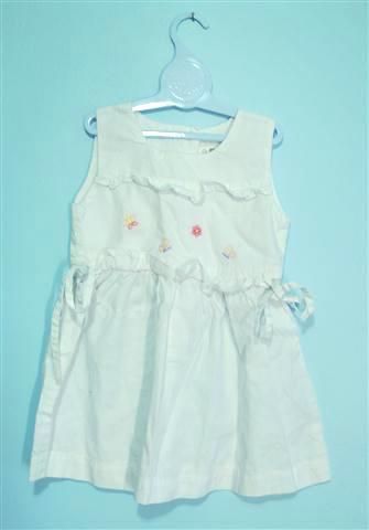 Vestido branco tamanho 1 ano