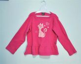 Blusa rosa gatinha marca Palominotamanho 6 anos